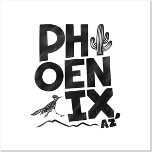 Phoenix Vintage Type Posters and Art